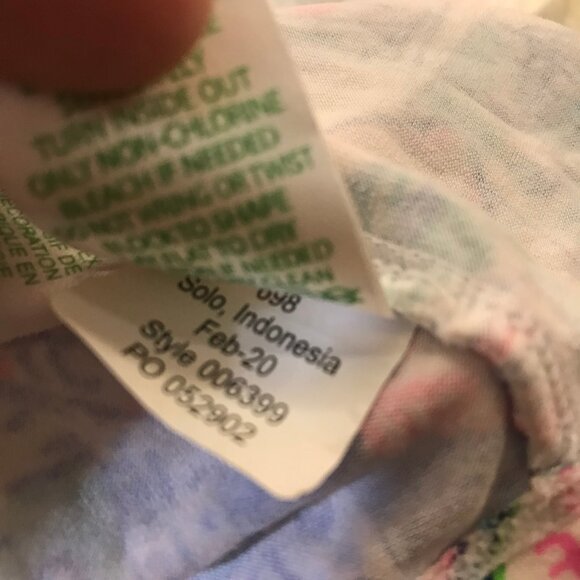 Lilly Pulitzer Wish You Were Here Crochet Print Woman's Dress Size Medium M 2020 - Picture 12 of 13